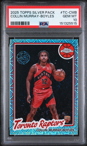 2025 Topps Silver Pack 1980 Topps Chrome Rookie Collin Murray-Boyles RC PSA 10 