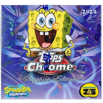 2025 Topps SpongeBob SquarePants Chrome Sapphire Hobby Box 