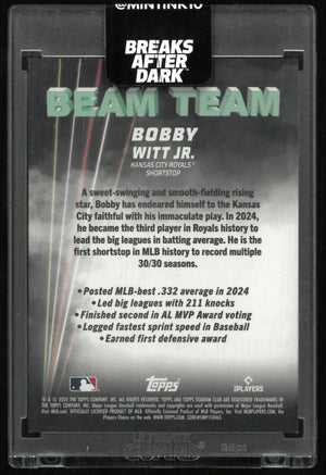 2025 Topps Stadium Club Beam Team Bobby Witt Jr. 