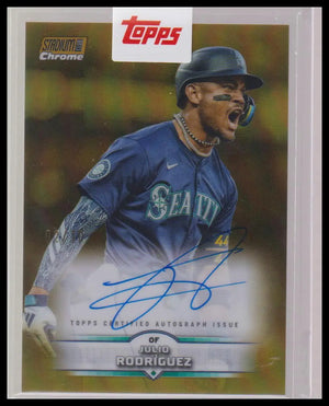 2025 Topps Stadium Club Chrome Autograph Julio Rodriguez Auto Gold /10 