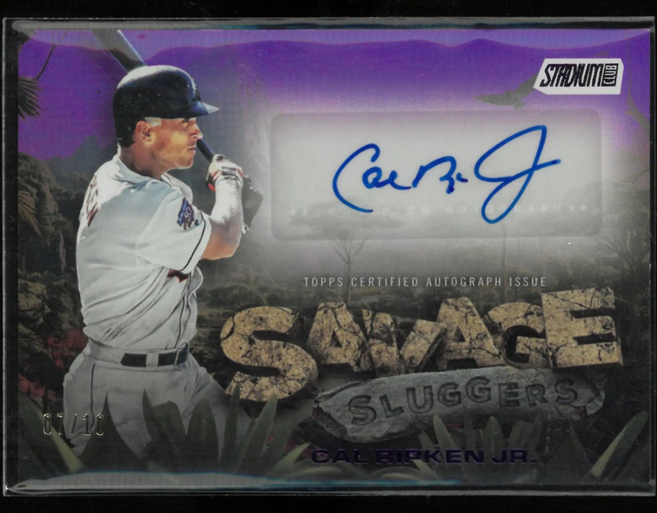 2025 Topps Stadium Club Savage Sluggers Autograph Cal Ripken Jr. Auto /10 