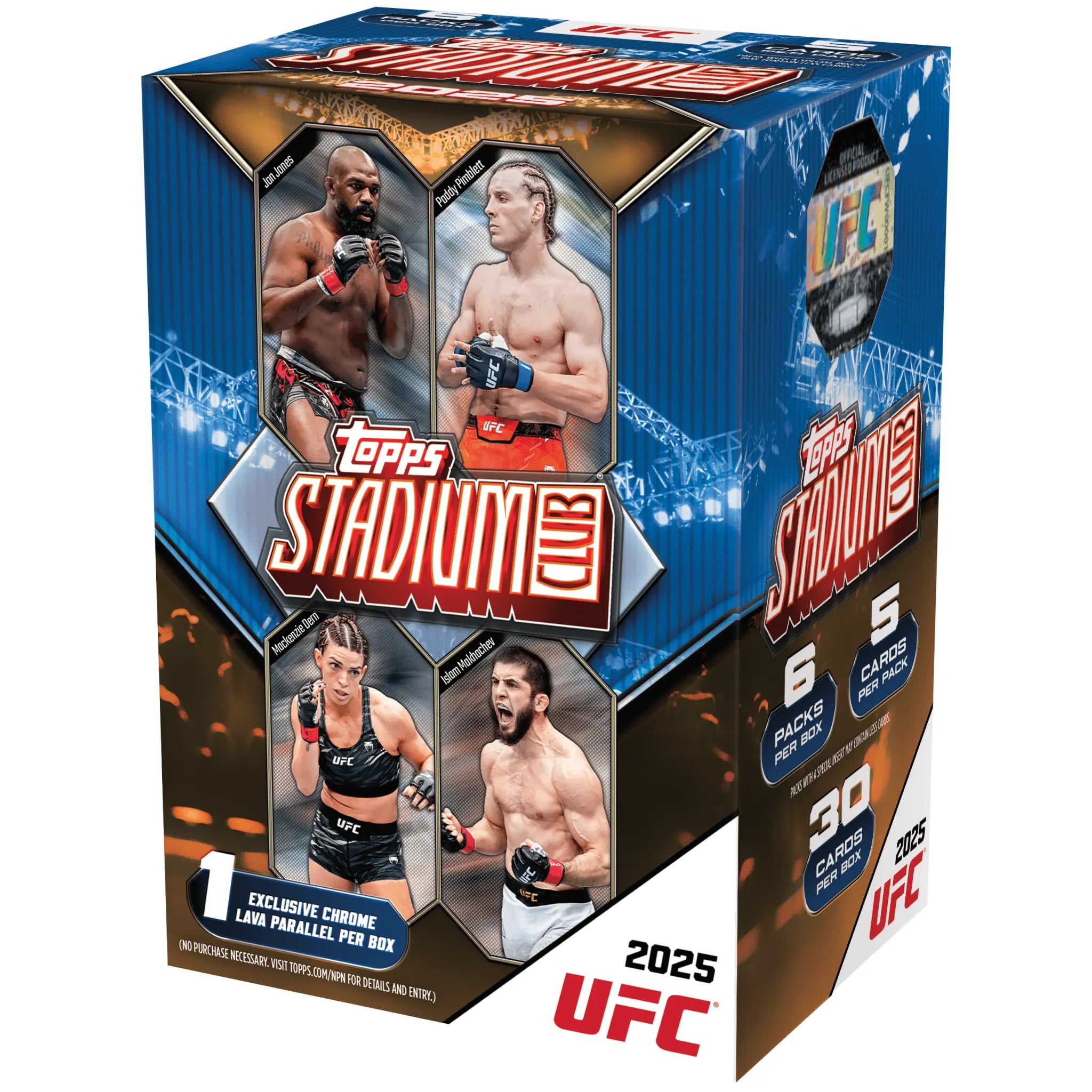 2025 Topps Stadium Club UFC 6-Pack Blaster Box 