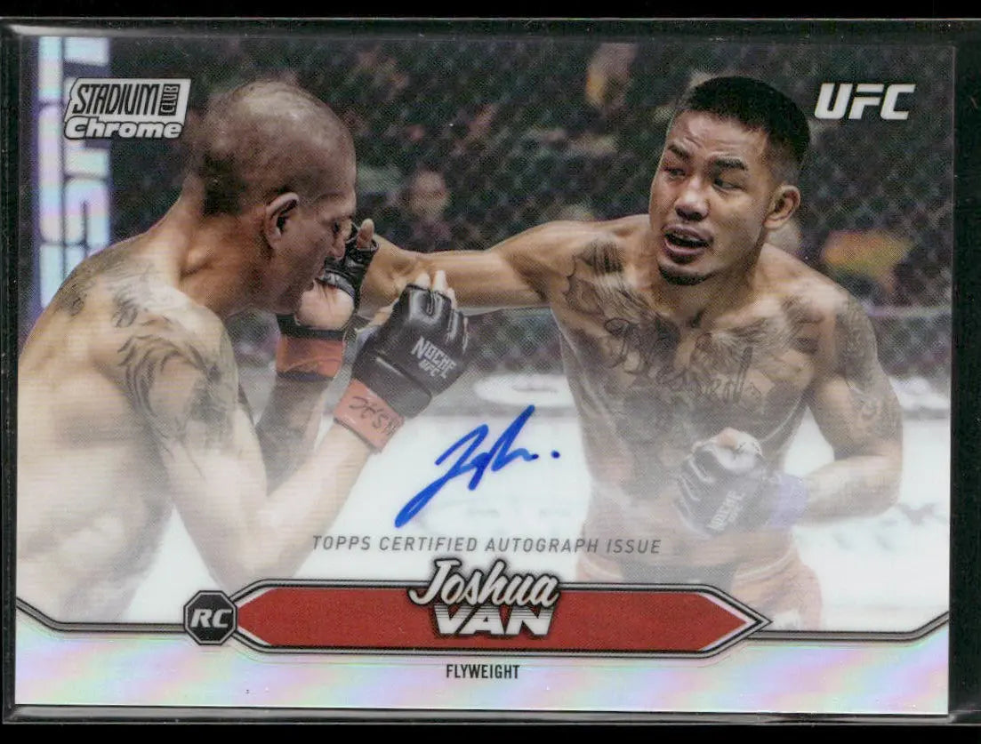 2025 Topps Stadium Club UFC Rookie Chrome Auto Joshua Van 
