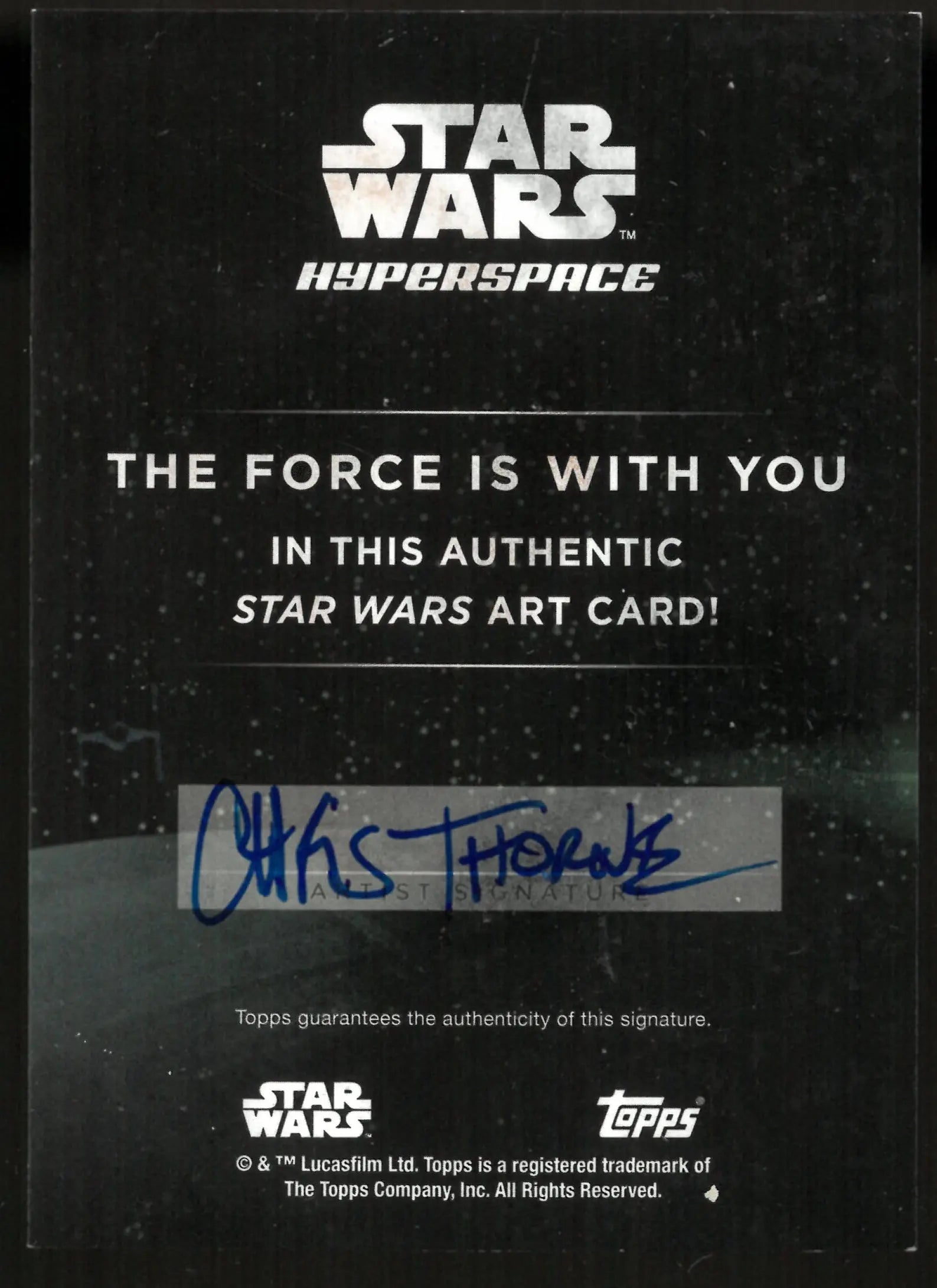 2025 Topps Star Wars Hyperspace Sketch Art Card Auto Mustafar By Chris Thorne 