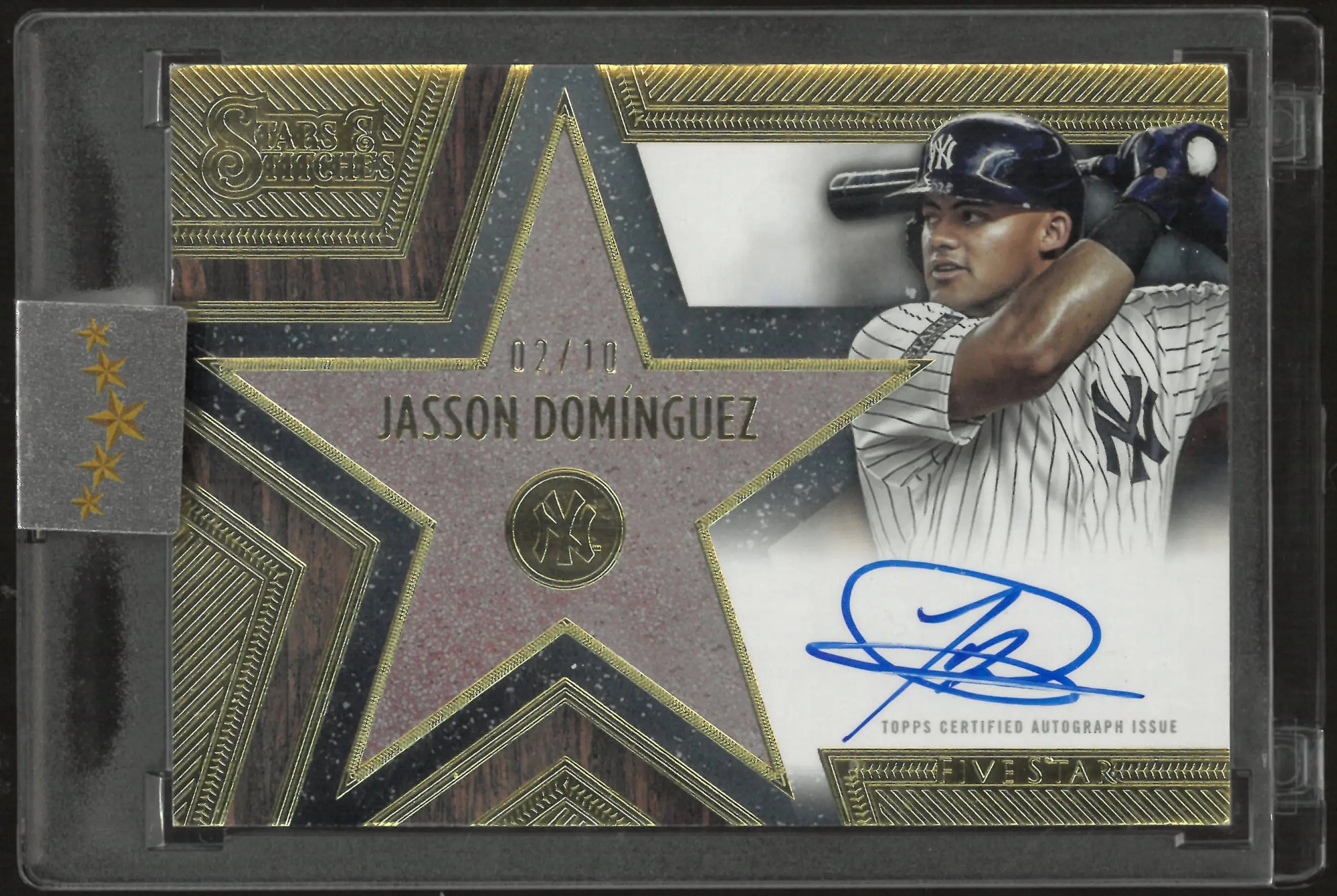 2025 Topps Stars & Stitches Autograph Jasson Dominguez Auto /10 