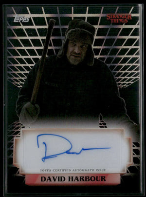 2025 Topps Stranger Things High-Tek Auto David Harbour As Jim Hopper 