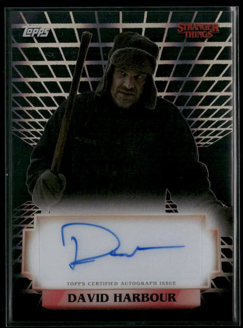2025 Topps Stranger Things High-Tek Auto David Harbour As Jim Hopper 
