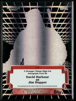 2025 Topps Stranger Things High-Tek Auto David Harbour As Jim Hopper 