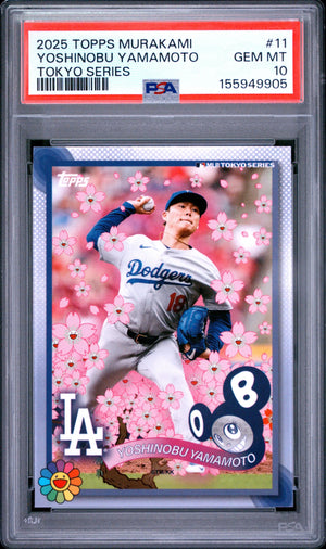 2025 Topps Takashi Murakami Tokyo Series Yoshinobu Yamamoto PSA 10 