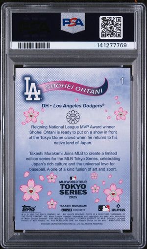 2025 Topps Takashi Murakami + MLB World Tour Tokyo Series Shohei Ohtani PSA 9 