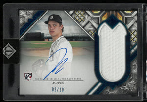 2025 Topps Transcendent Autograph Patch Jackson Jobe Auto Blue /10 