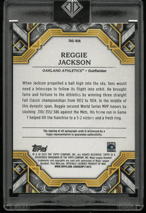 2025 Topps Transcendent Autograph Reggie Jackson Auto /25 