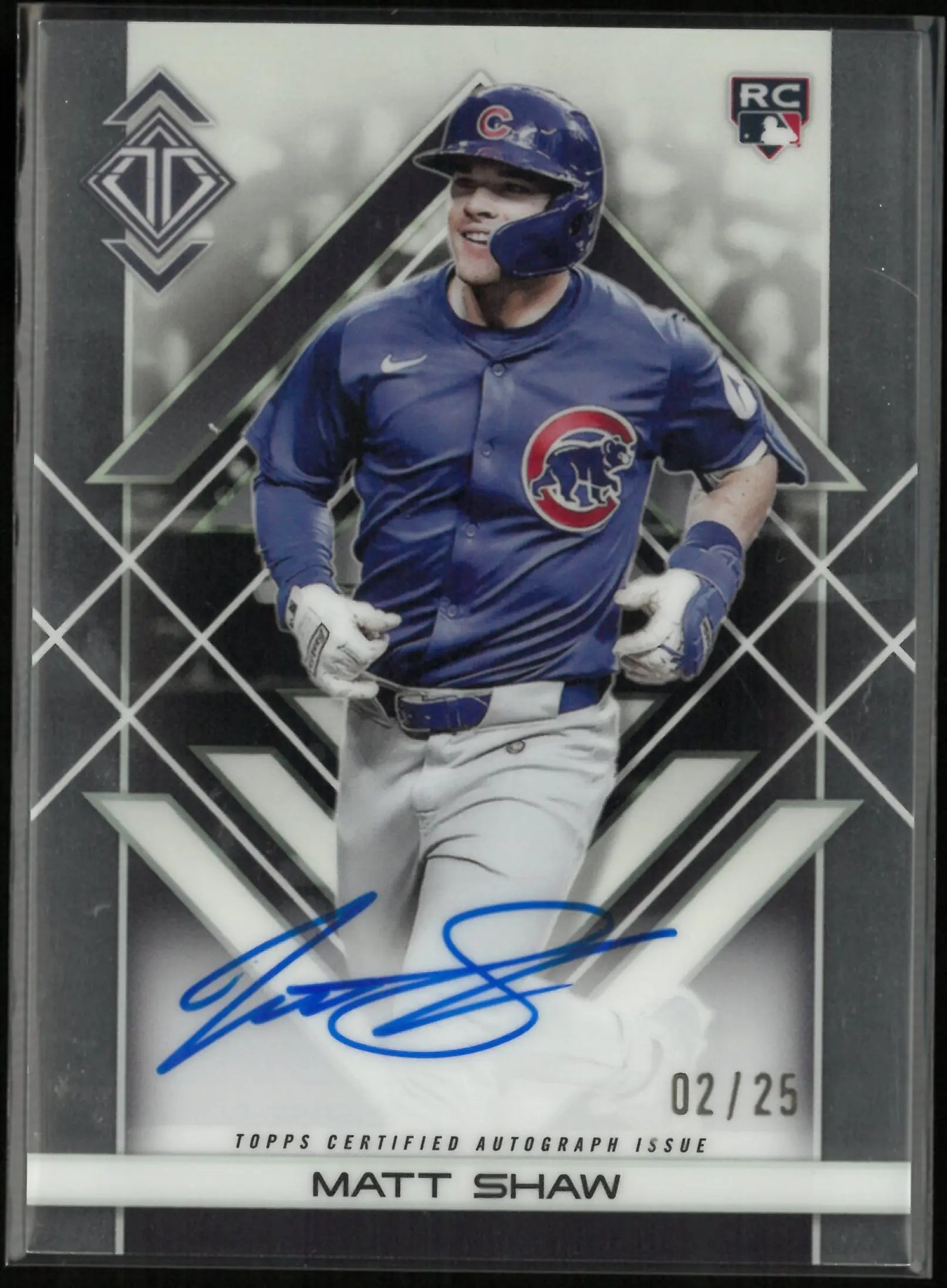 2025 Topps Transcendent Icons Chrome Rookie Autograph Matt Shaw Auto /25 RC 