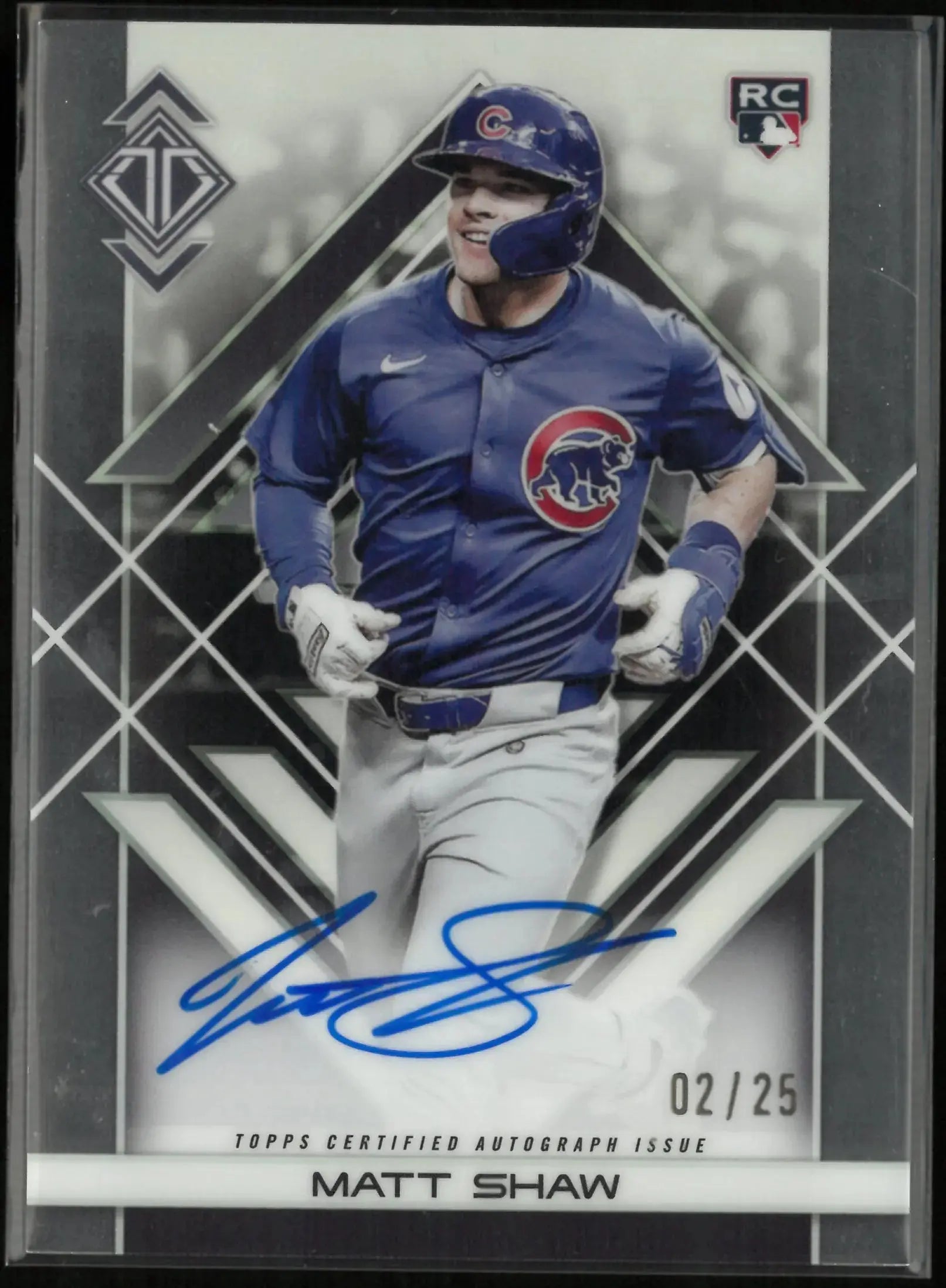 2025 Topps Transcendent Icons Chrome Rookie Autograph Matt Shaw Auto /25 RC 