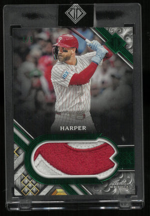 2025 Topps Transcendent Patch Bryce Harper Green /5 