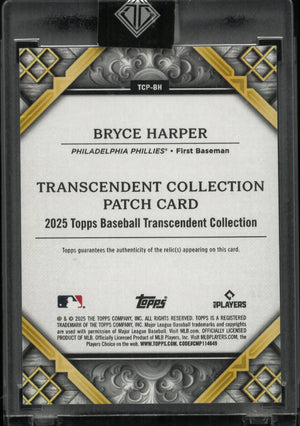 2025 Topps Transcendent Patch Bryce Harper Green /5 