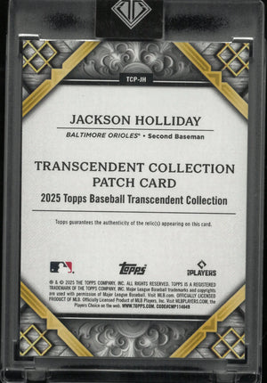 2025 Topps Transcendent Patch Jackson Holliday /10 