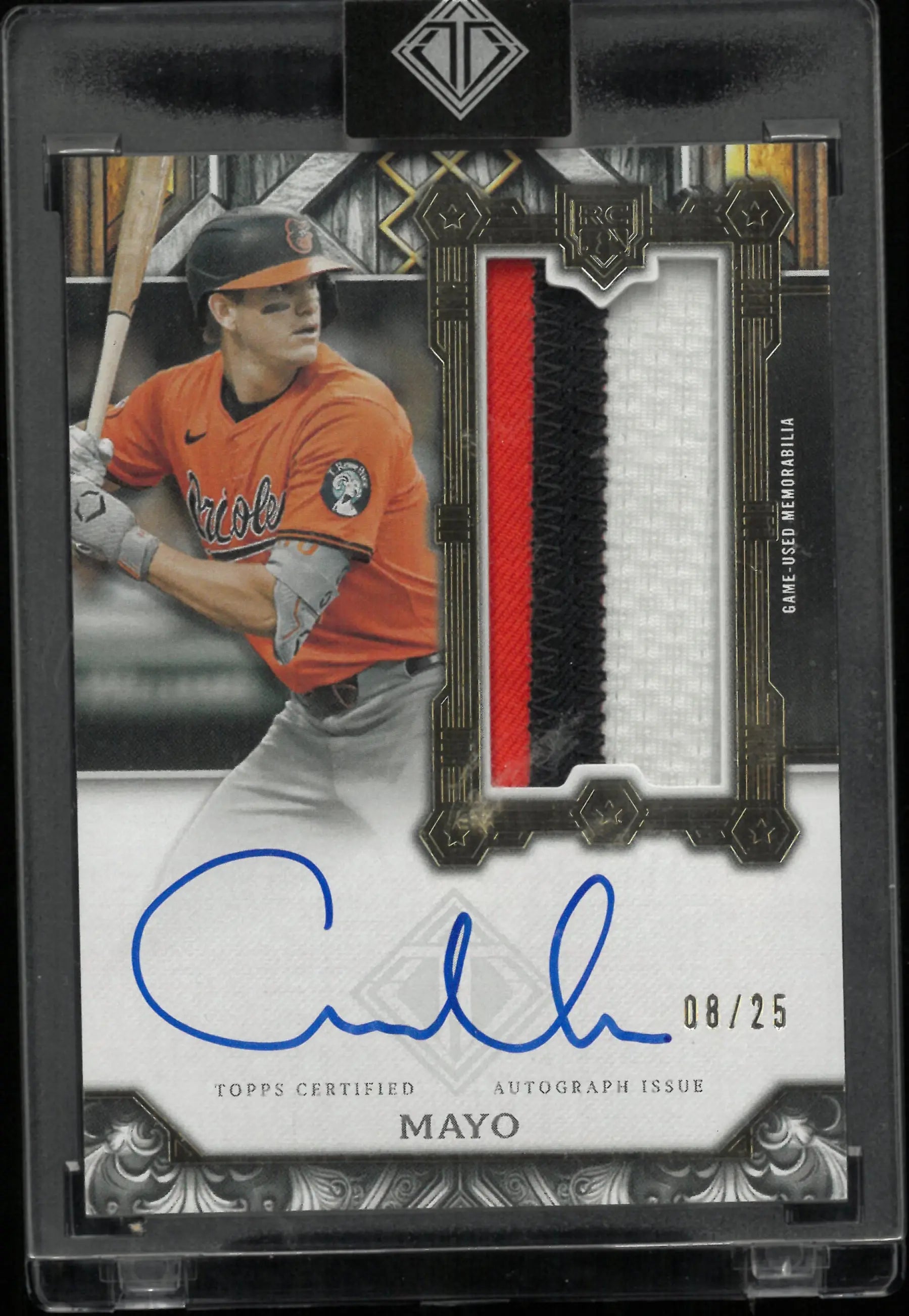 2025 Topps Transcendent Rookie Patch Autograph Coby Mayo Auto RC /25 