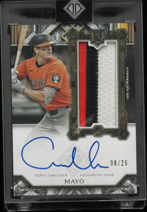 2025 Topps Transcendent Rookie Patch Autograph Coby Mayo Auto RC /25 