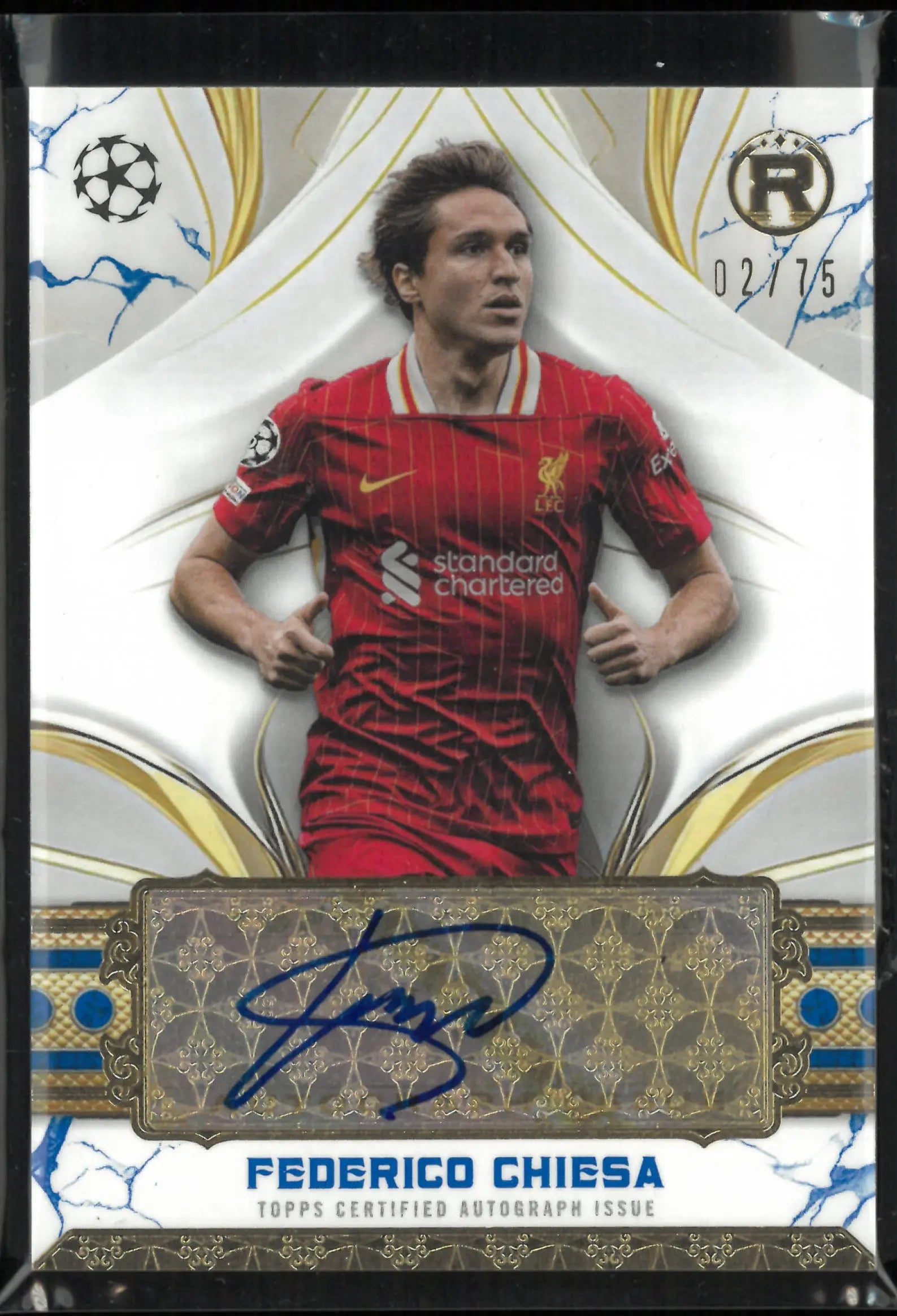 2025 Topps UEFA Champions League Reverence Autograph Federico Chiesa Auto /75 