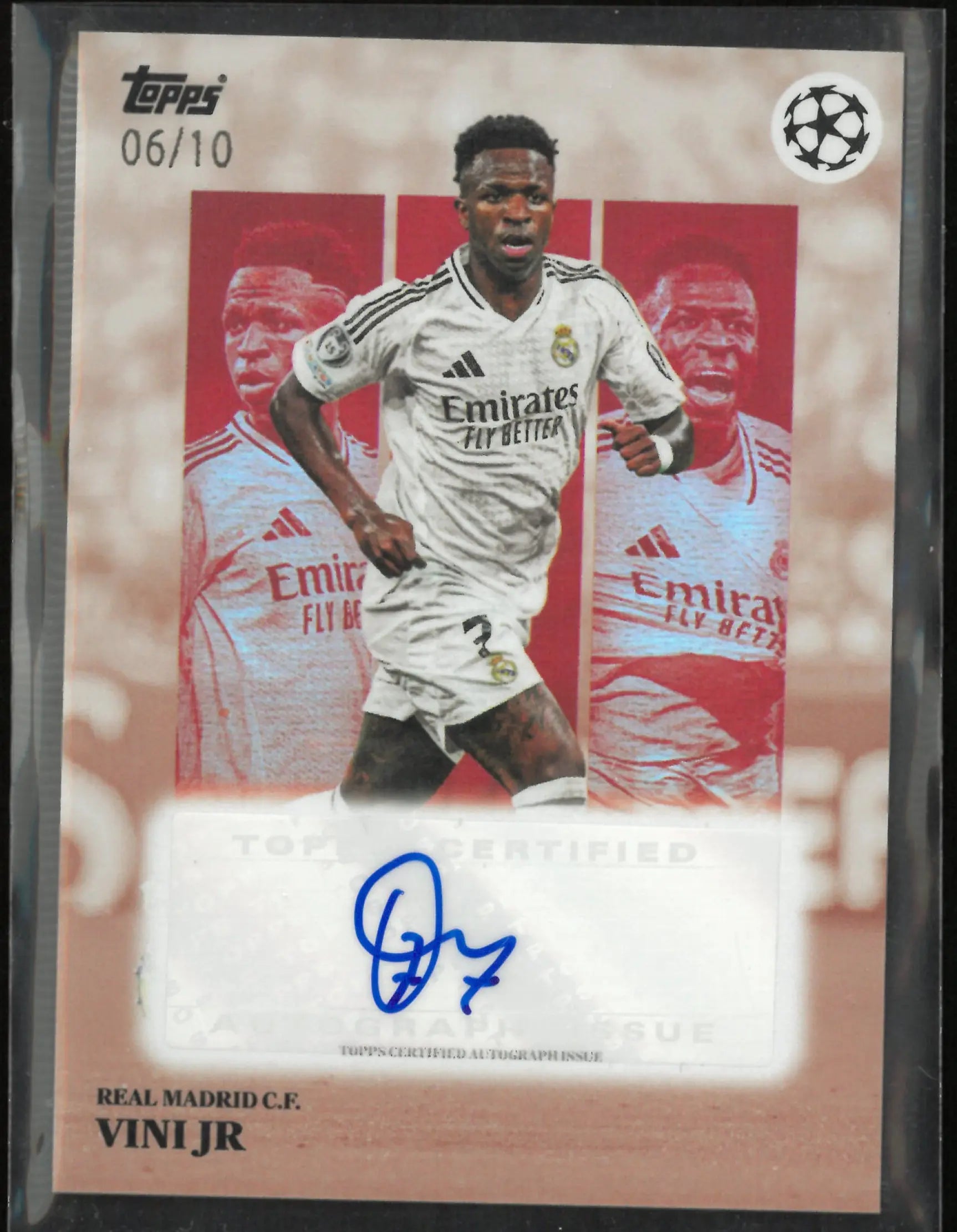 2025 Topps UEFA Champions League Simplicidad Vini JR Autograph /10 