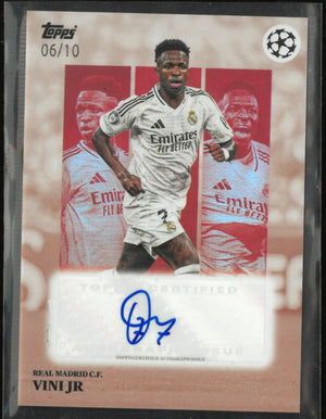2025 Topps UEFA Champions League Simplicidad Vini JR Autograph /10 