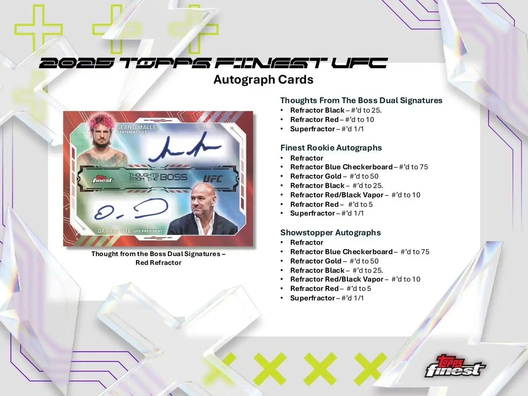 2025 Topps UFC Finest Hobby Box 