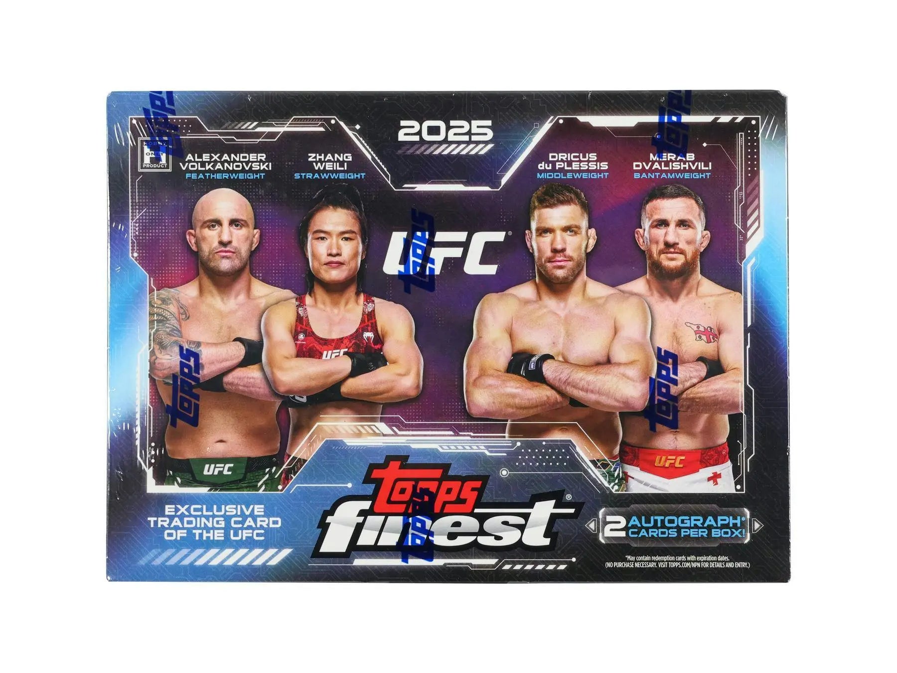 2025 Topps UFC Finest Hobby Packs (Single pack sales) 