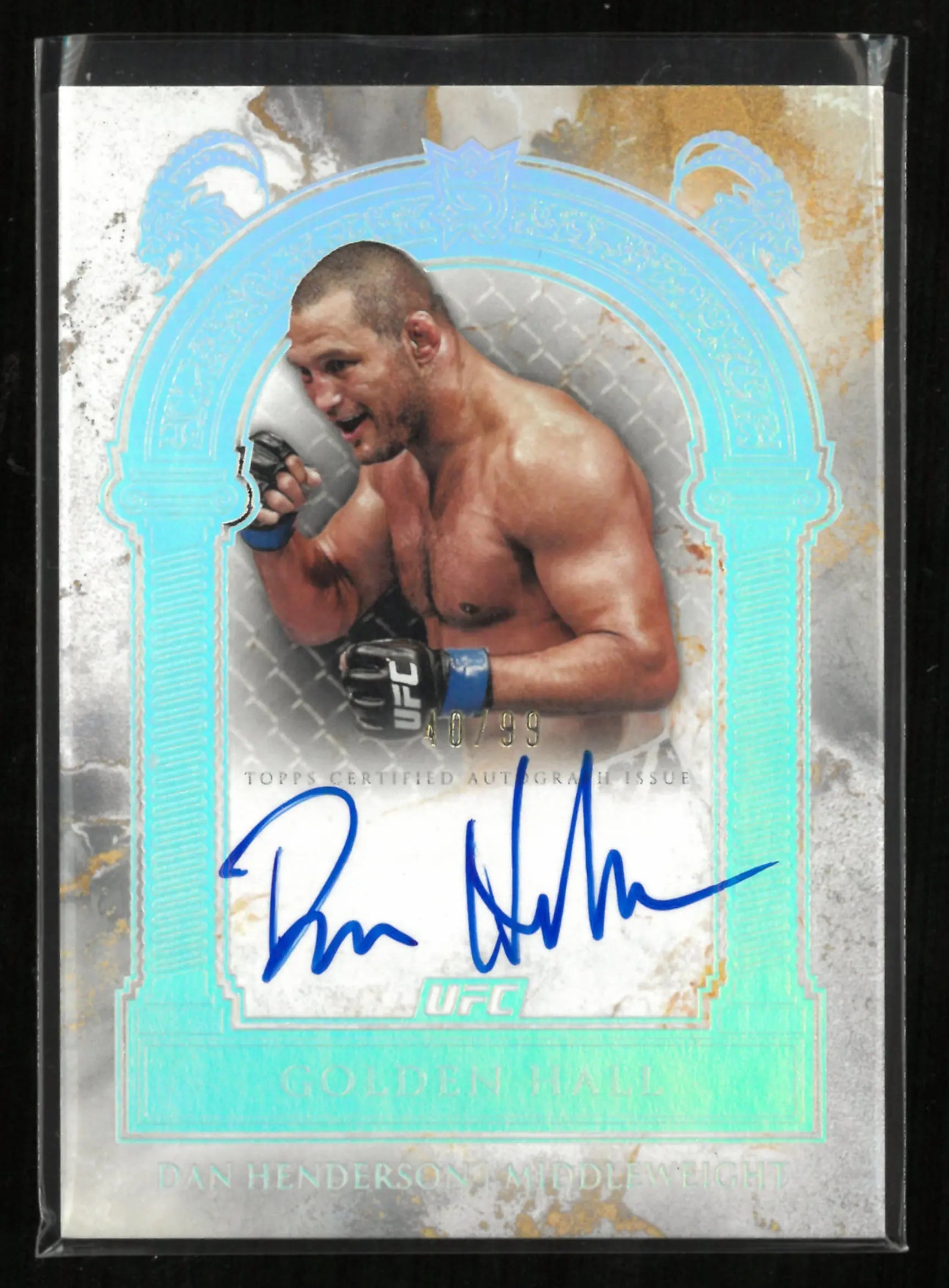 2025 Topps UFC Royalty Collection Golden Hall Autograph Dan Henderson Auto /99 