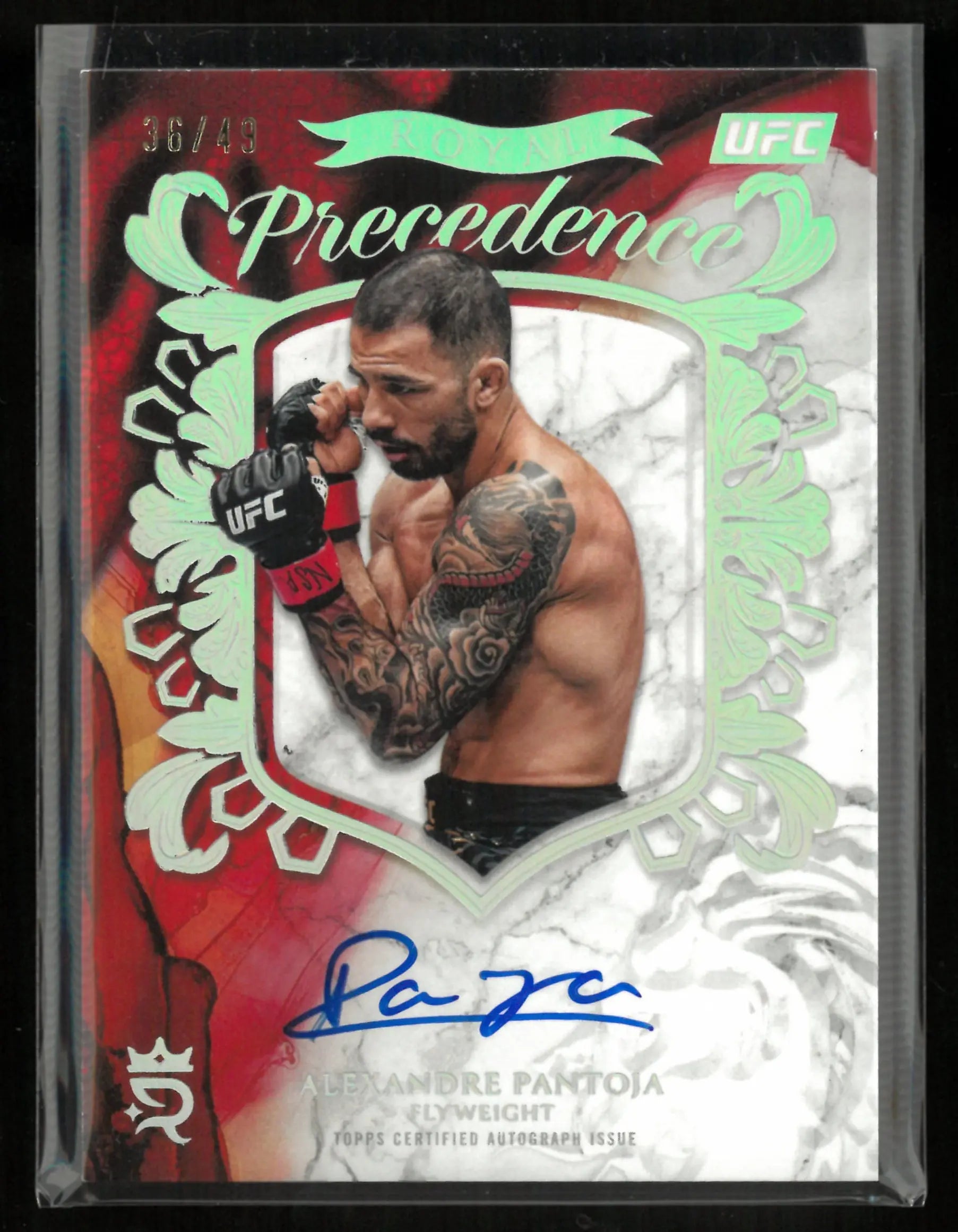 2025 Topps UFC Royalty Collection Royal Precedence Alexandre Pantoja Autograph Auto /49 