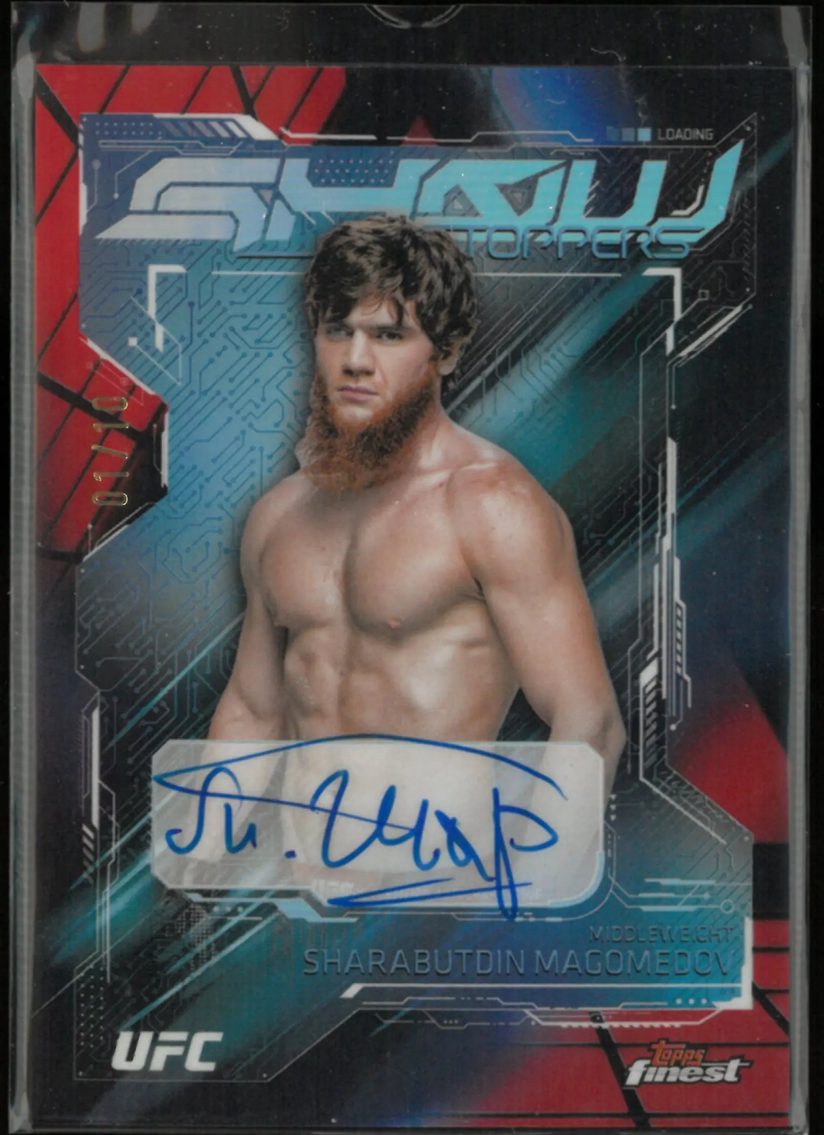 2025 Topps UFC Show Stoppers Autograph Sharabutdin Magomedov Auto Red /10 
