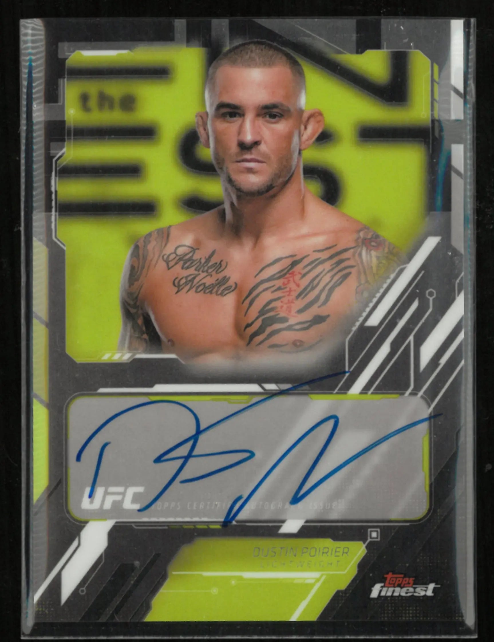 2025 Topps UFC The Finest Dustin Poirier Autograph 