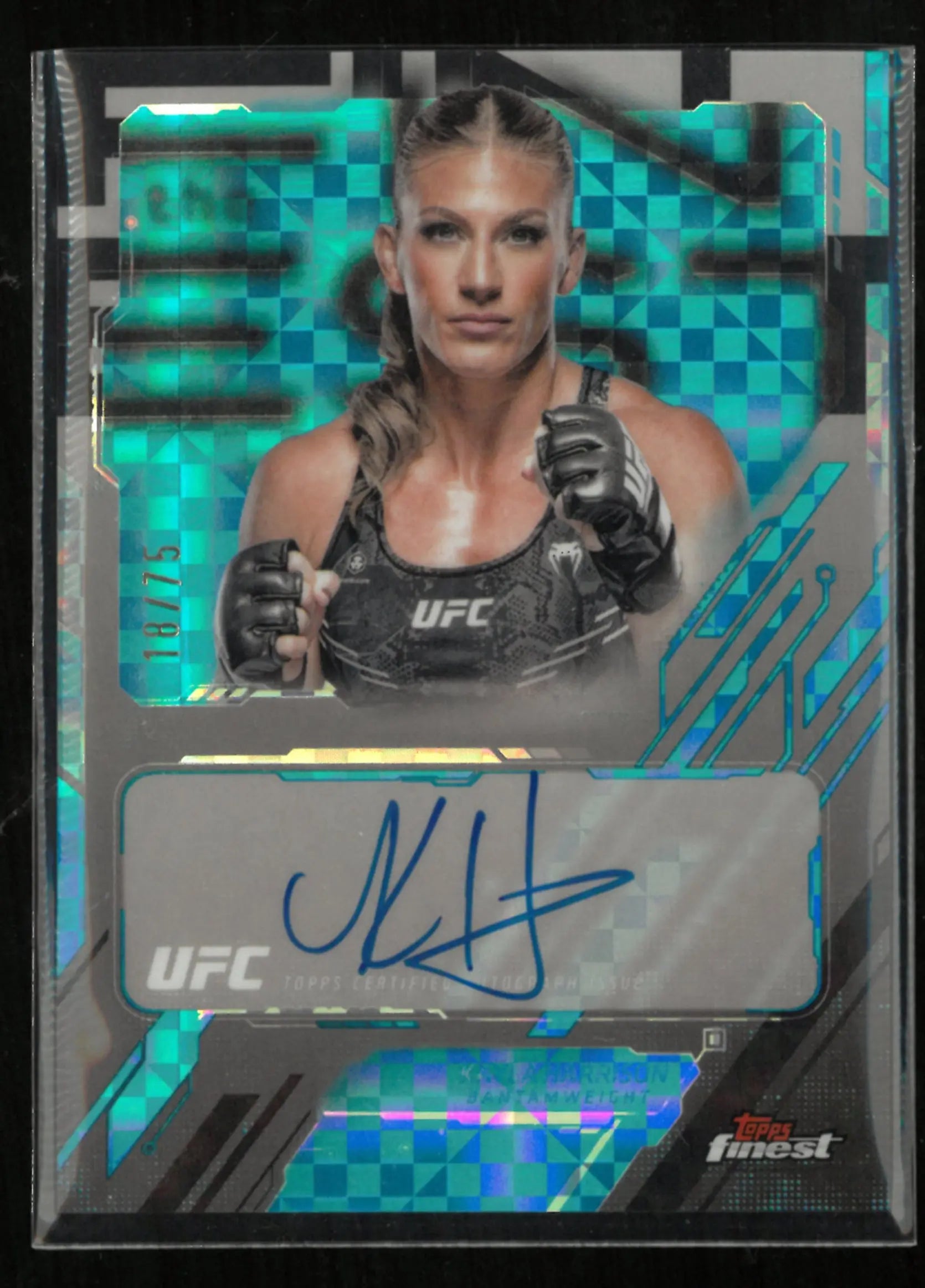 2025 Topps UFC The Finest Kayla Harrison Autograph Blue /75 