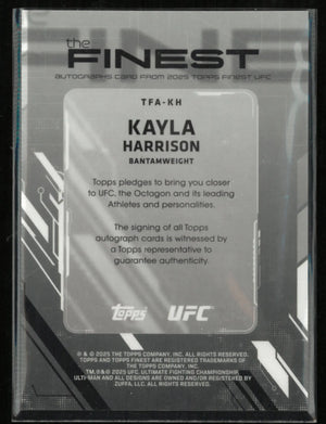2025 Topps UFC The Finest Kayla Harrison Autograph Blue /75 