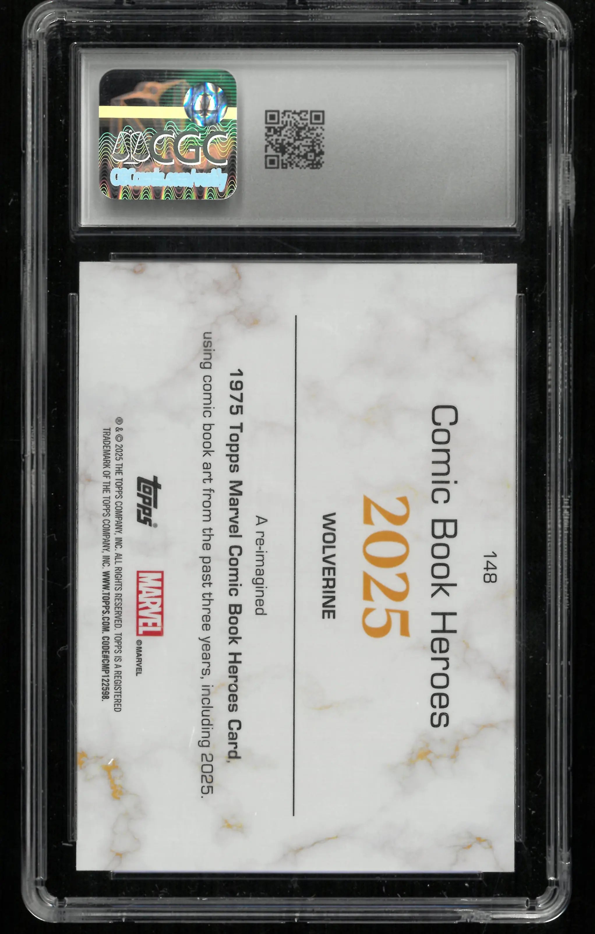 2025 Topps Wolverine Marvel Comic Book Heroes Gold Mini Diamond Ref /199 CGC 10 