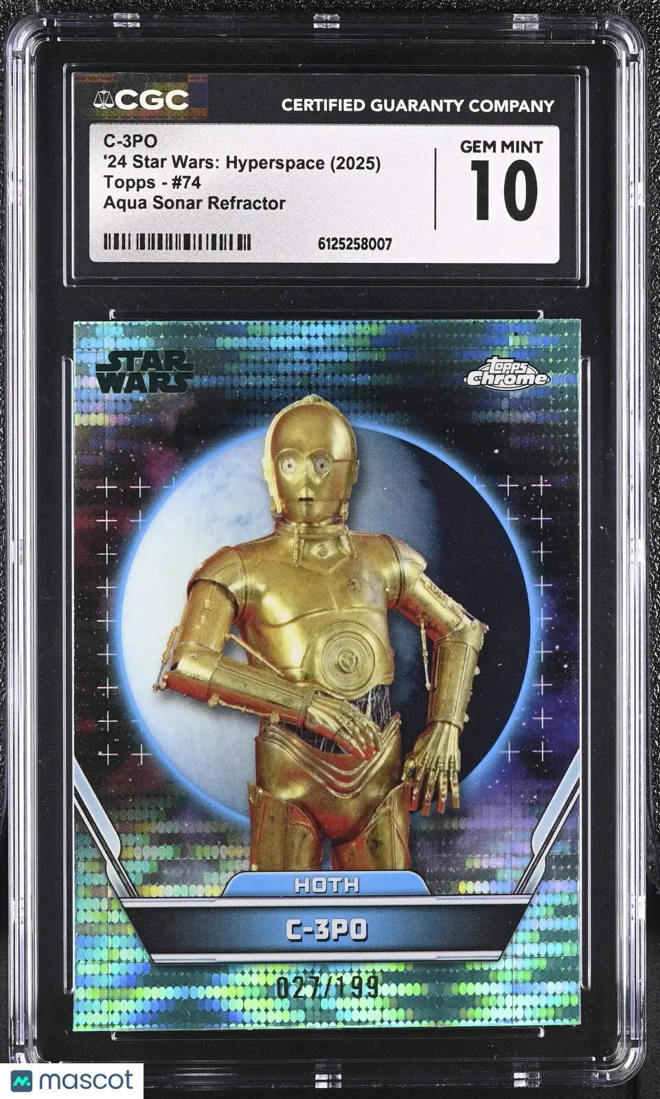 2025 Topps '24 Star Wars: Hyperspace C-3PO 027/199 #74 CGC 10 