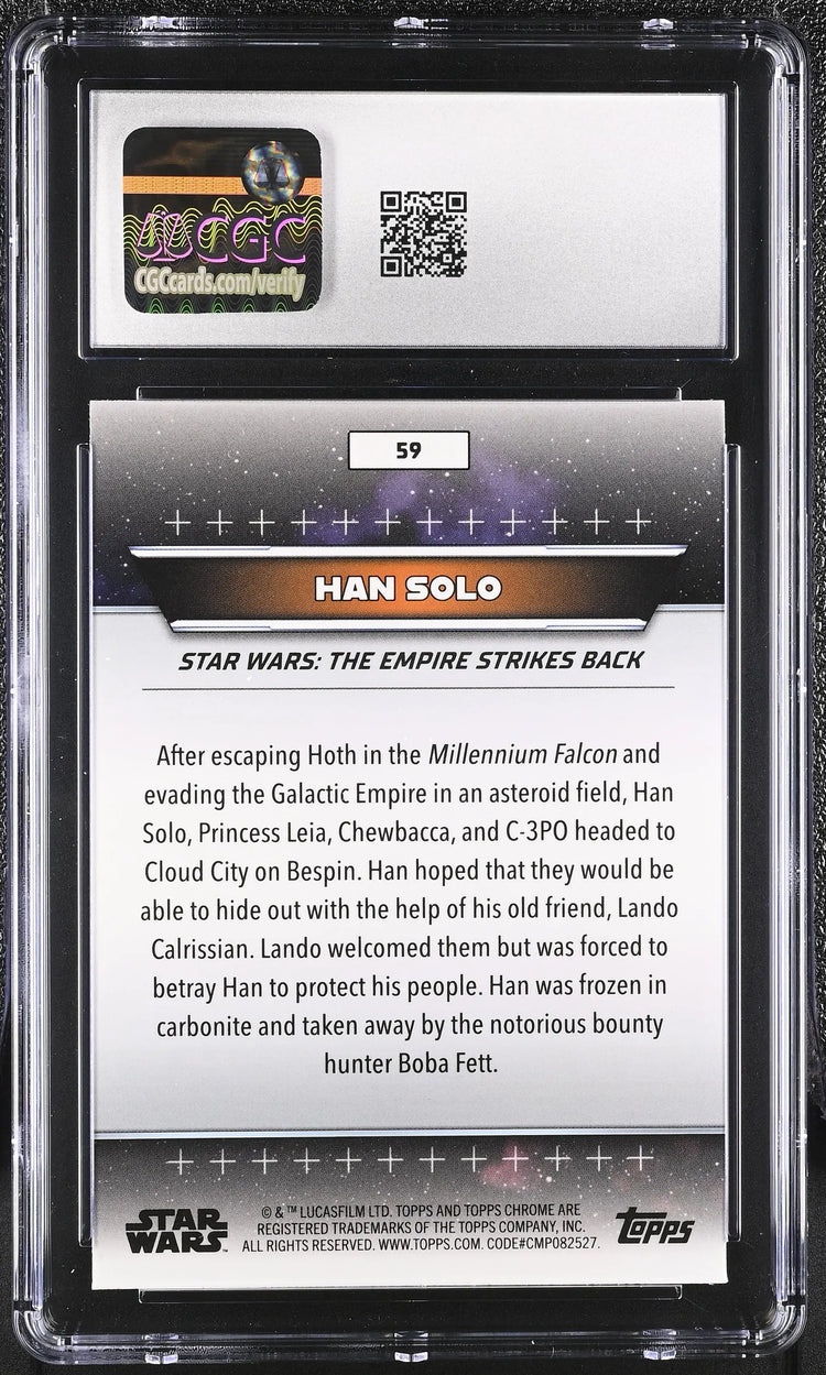 2025 Topps '24 Star Wars: Hyperspace Han Solo 063/199 #59 CGC 10 