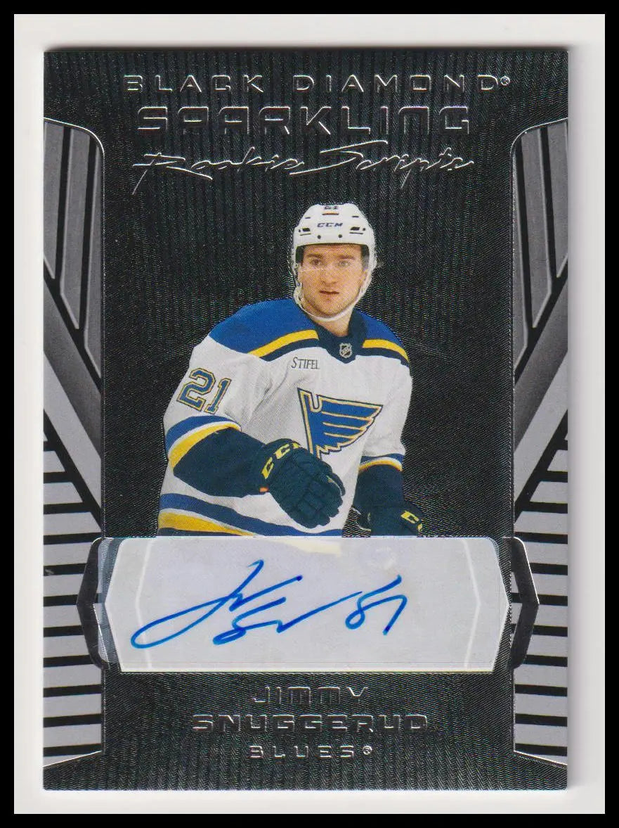 2025 UD Black Diamond Sparkling Rookie Scripts Auto Jimmy Snuggerud Auto RC 