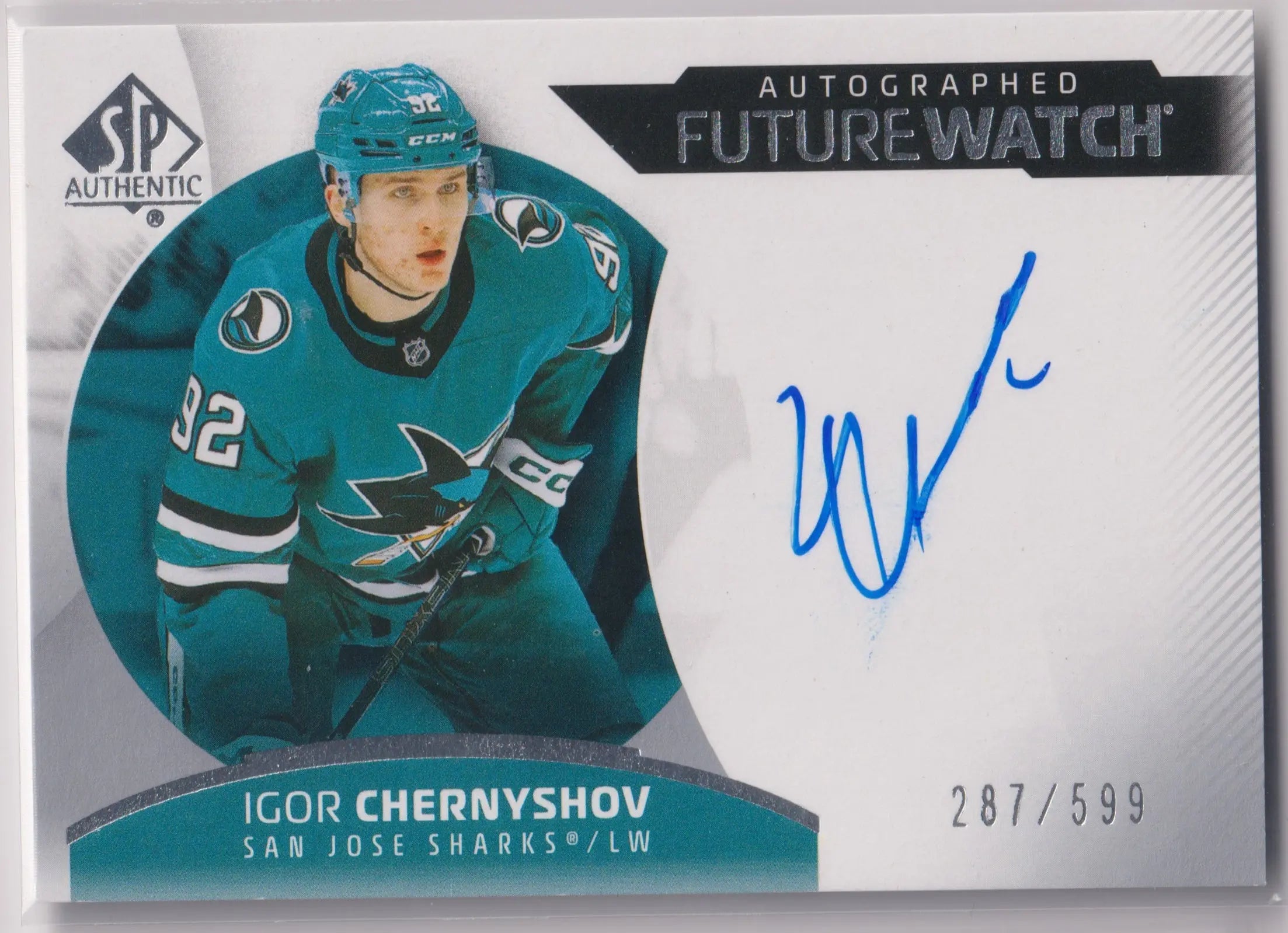 2025 UD SP Authentic Future Watch Autograph Rookie Igor Chernyshov Auto /599 RC 