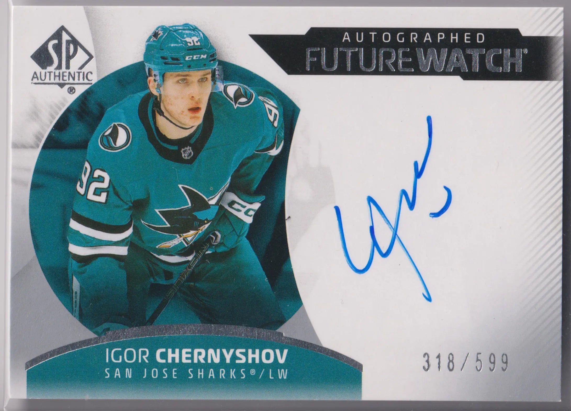 2025 UD SP Authentic Future Watch Rookie Autograph Igor Chernyshov Auto /599 RC 