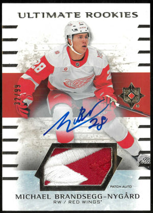 2025 UD Ultimate Collection Michael Brandsegg-Nygard Rookies Auto Patch /99 