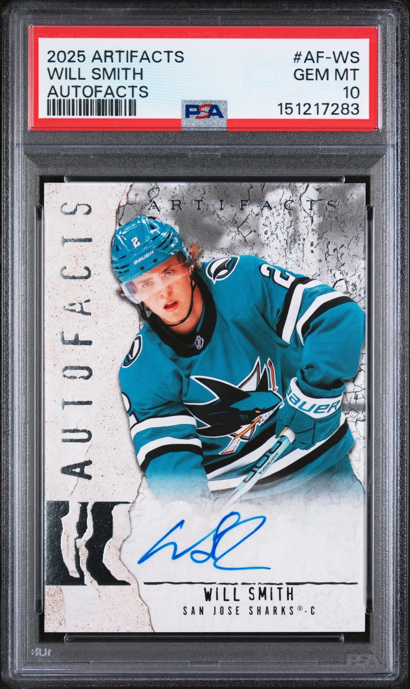 2025 Upper Deck Artifacts Autofacts Will Smith #AF-WS PSA 10 