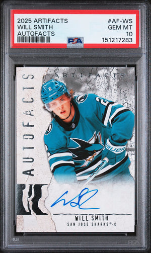 2025 Upper Deck Artifacts Autofacts Will Smith #AF-WS PSA 10 
