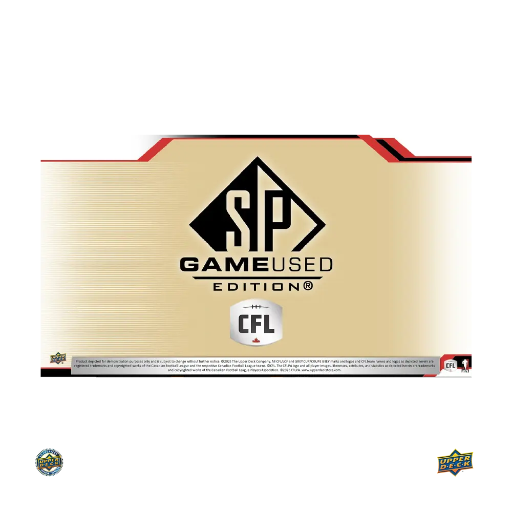 2025 Upper Deck CFL Football Sp Game Used Football Hobby Box (Pre Order) 