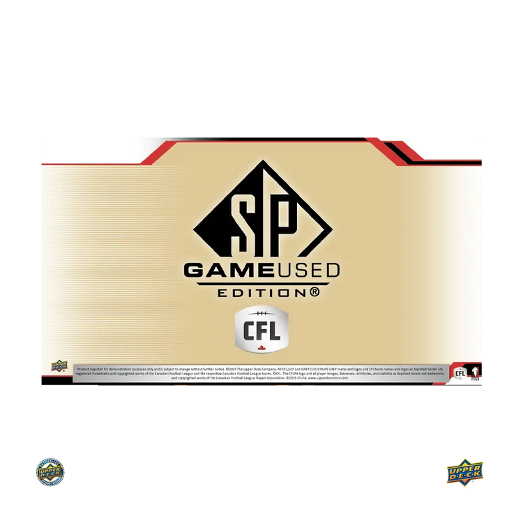 2025 Upper Deck CFL Football Sp Game Used Football Hobby Box (Pre Order) 