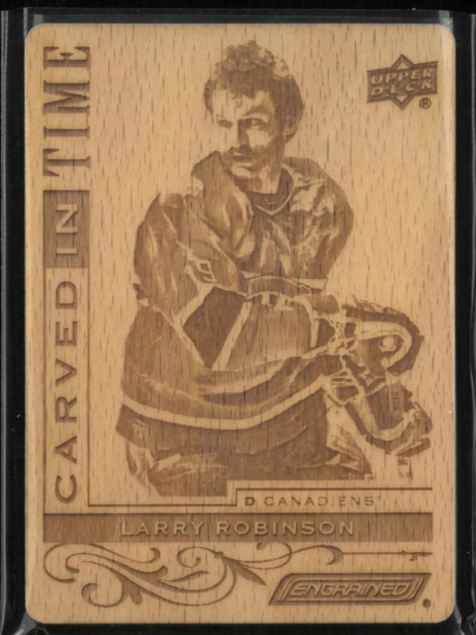 2025 Upper Deck Carved in Time Engrained Icons Larry Robinson 