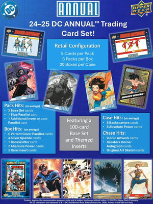 2025 Upper Deck DC Annual Trading Cards Blaster Box 