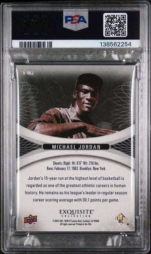 2025 Upper Deck Goodwin Champions Exquisite Collection Michael Jordan MJ PSA 8 