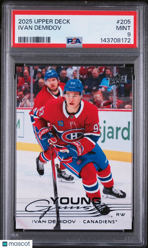 2025 Upper Deck Ivan Demidov #205 PSA 9 
