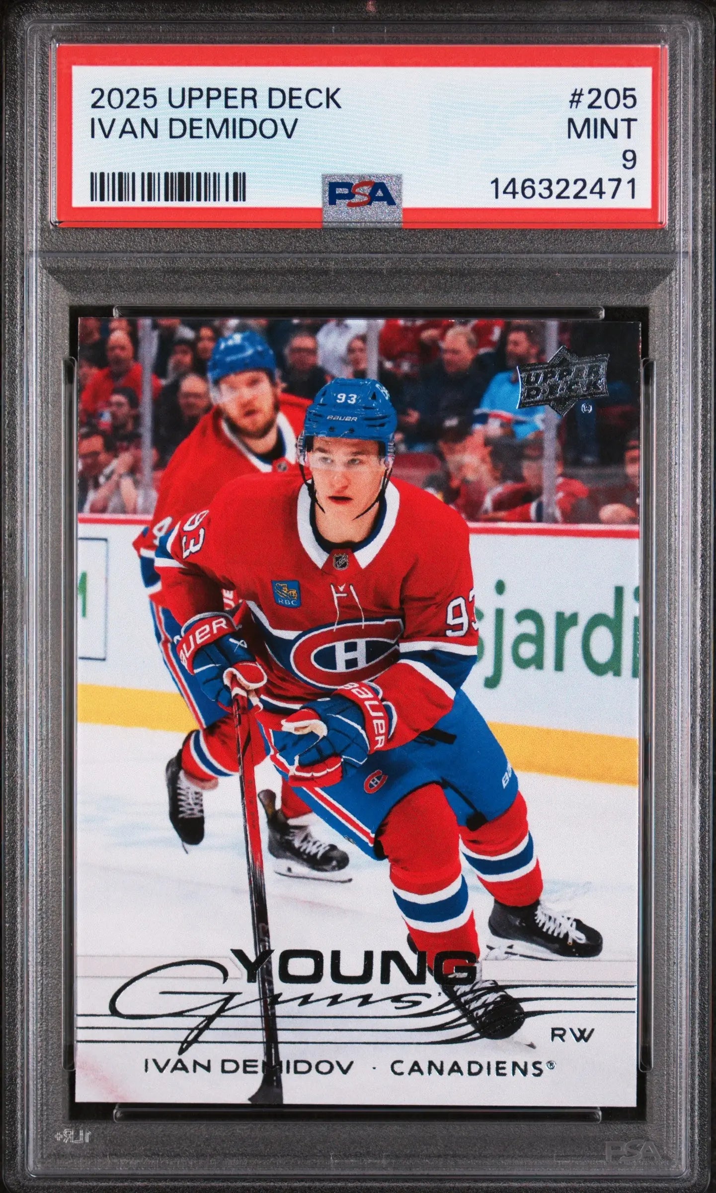2025 Upper Deck Ivan Demidov #205 PSA 9 